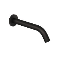 Излив Qtap Vytok для систем скрытого монтажа 200 мм округлый Black Matt(45931)