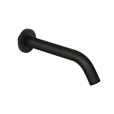 Излив Qtap Vytok для систем скрытого монтажа 200 мм округлый Black Matt(45931)