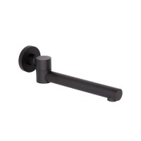Излив Qtap Vytok для систем скрытого монтажа 240 мм округлый Black Matt(45935)