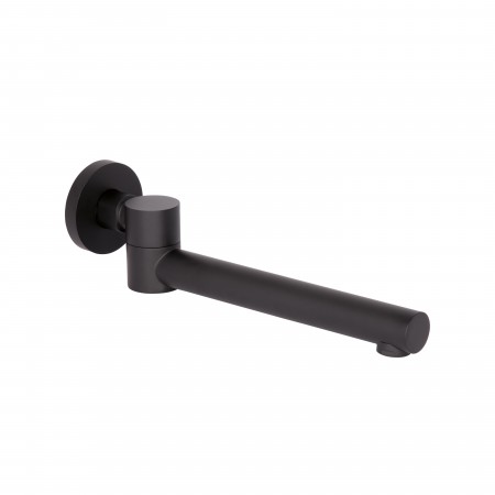 Излив Qtap Vytok для систем скрытого монтажа 240 мм округлый Black Matt(45935)