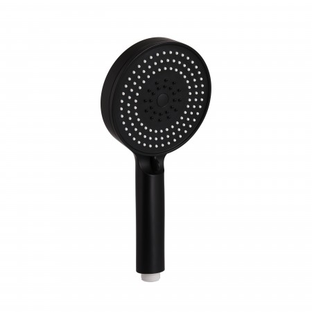 Лейка Qtap Rucni D 130 мм для ручного душа округлая Black Matt(45951)