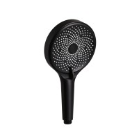 Лейка Qtap Rucni D 130 мм для ручного душа округлая Black Matt(45953)