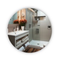 Дзеркало Taurus R800 з LED-підсвічуванням Touch, з антизапотіванням, з димером, рег. темп. кольори (3000-6500K) (46191)