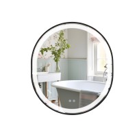 Дзеркало Gemini 800х700 з LED-підсвічуванням Touch, з антизапотіванням, з димером, рег. темп. кольору (3000-6500K) Reverse (46195)