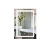 Дзеркало Cardinal 600х800 з LED-підсвічуванням Touch, з антизапотіванням, з диммером, рег. темп. кольори (3000-6500K) (46201)