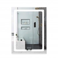 Дзеркало Kubis 600х800 з LED-підсвічуванням Touch, з антизапотіванням, з димером, рег. яскравості (46212)