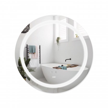 Дзеркало Aria R600 з LED-підсвічуванням Touch, з антизапотіванням, з диммером, рег. яскравості (46213)