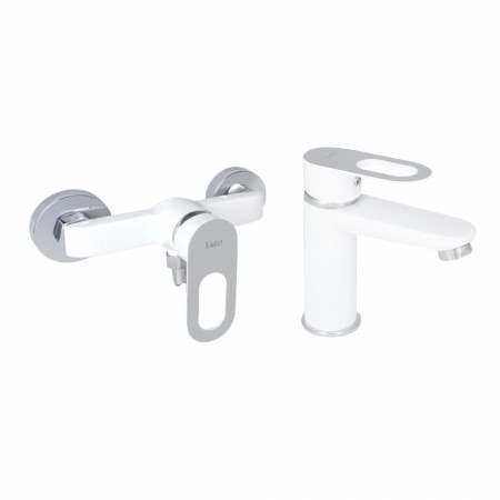 Комплект смесителей Latwa 001 + Latwa 010 White (46361)