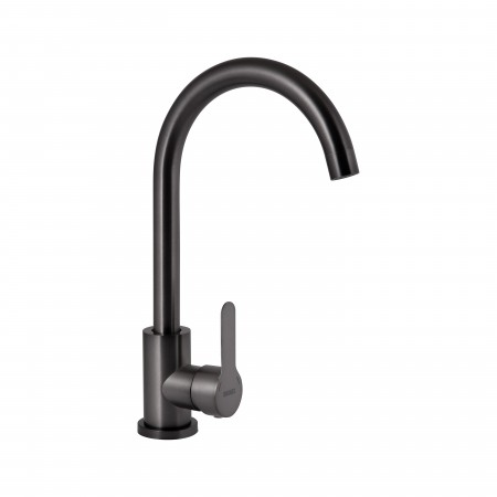 Смеситель для кухни Pure-015-F/Graphite/U-образный (47054)