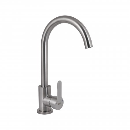 Смеситель для кухни Pure-015-F/Nickel/U-образный (47055)
