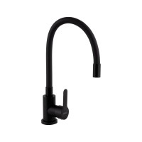 Смесители для кухни Pure-015-F3/Black Matt/с гибким изливом (47061)