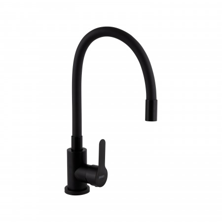 Смесители для кухни Pure-015-F3/Black Matt/с гибким изливом (47061)