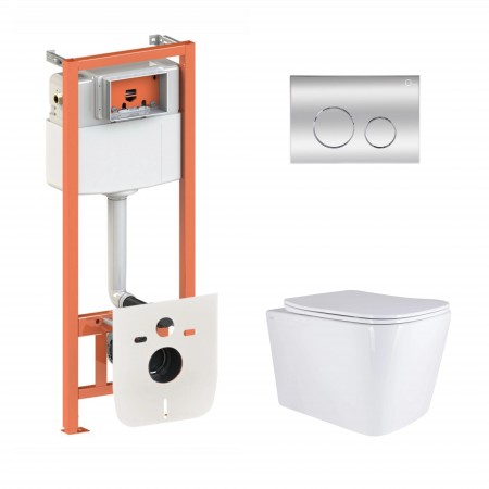 Комплект 5 в 1: Инсталляция Qtap Nest 4 в 1 (круглая клавиша Chrome)+Подвесной унитаз Tern 525x345x360(47508) Комплект 5 в 1: Инсталляция Qtap Nest 4 в 1 (круглая клавиша Chrome)+Подвесной унитаз Tern 525x345x360(47508)