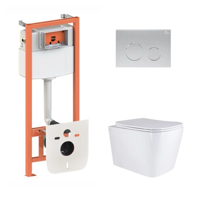 Комплект 5 в 1: Инсталляция Qtap Nest 4 в 1 (круглая клавиша Satin)+Подвесной унитаз Tern 525x345x360(47509) Комплект 5 в 1: Инсталляция Qtap Nest 4 в 1 (круглая клавиша Satin)+Подвесной унитаз Tern 525x345x360(47509)
