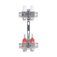 Колектор Icma № К073 з витратомірами (нерж.) 1" х 3/4" на 2 виходи(47914)