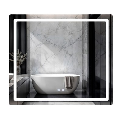 Зеркало Mideya (MI2) 800х700/с LED-подсветкой Touch/с антизапотеванием/с диммером/c рег. яркости (48476) Зеркало Mideya (MI2) 800х700/с LED-подсветкой Touch/с антизапотеванием/с диммером/c рег. яркости (48476)