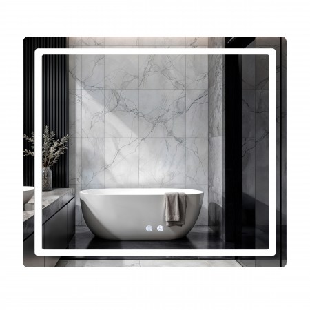Дзеркало Mideya (MI2) 800х700/с LED-підсвічуванням Touch/з антизапотіванням/з диммером/c рег. яскравості (48476)