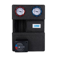 Насосна група Icma №R001 1 1/2"x1" підключення зліва, без насоса 93R001AFS53SC(48492)