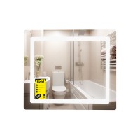 Зеркало Kubis (KU2) 700х600/с LED-подсветкой Touch/с антизапотеванием/с диммером/c рег. яркости (49286)