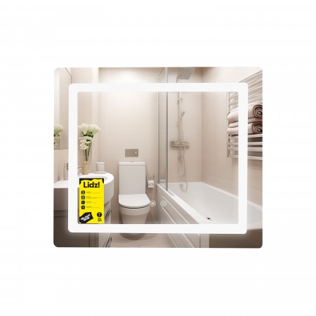 Дзеркало Kubis (KU2) 700х600/с LED-підсвічуванням Touch/з антизапітнінням/з диммером/c рег. яскравості (49286)