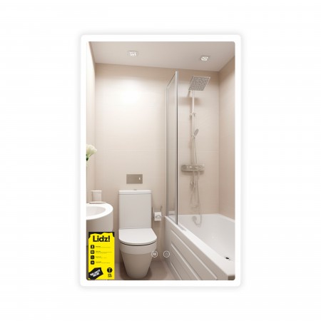 Дзеркало Orion (OR2) 500х800/с LED-підсвічуванням Touch/з антизапотіванням/з диммером/c рег. яскравості (49291)