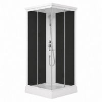 Душовий бокс Kubis SB 90x90-SAT LOW/GREY/скло 4мм(49390)
