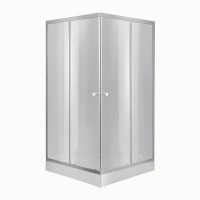 Душова кабіна Wawel SC 90x90-SAT LOW/DARK GREY/квадратна/скло 4мм/Душевий піддон Kapielka ST 90x90x14(49491)