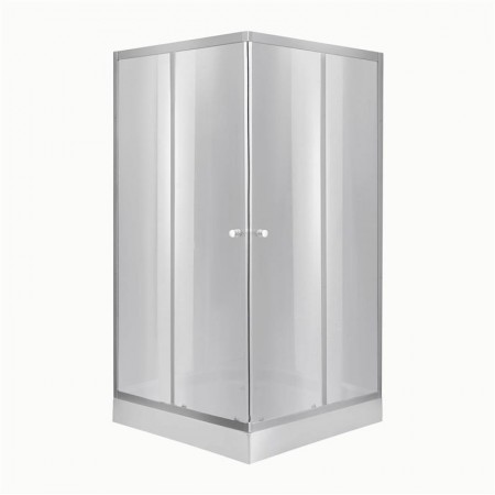 Душова кабіна Wawel SC 90x90-SAT LOW/DARK GREY/квадратна/скло 4мм/Душевий піддон Kapielka ST 90x90x14(49491)
