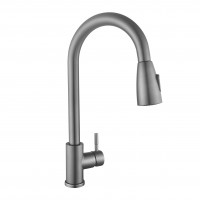 Смесители для кухни Aria 015FL (k35)/выдвижной излив/Graphite (49560)