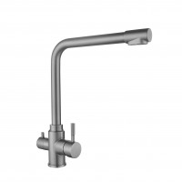 Смесители для кухни Aria 020F1 (k35)/подключение для питьевой воды/Graphite (49563)
