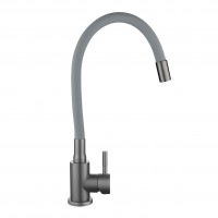 Смесители для кухни Aria 015F3 (k35)/гибкий излив/Graphite/Grey (49565)