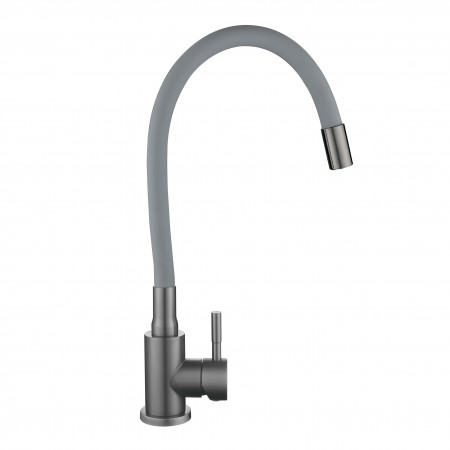 Смесители для кухни Aria 015F3 (k35)/гибкий излив/Graphite/Grey (49565)