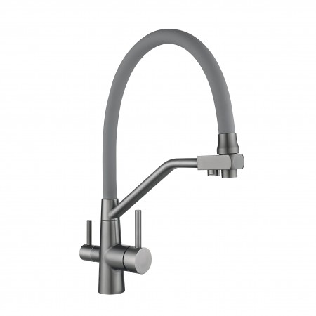 Смесители для кухни Aria 020F3 (k35)/гибкий излив/подключение для питьевой воды/Graphite/Grey (49569) Смесители для кухни Aria 020F3 (k35)/гибкий излив/подключение для питьевой воды/Graphite/Grey (49569)