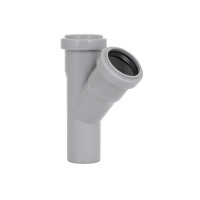 Тройник для внутренней канализации HT-System+ d40/40/40/45° (51025)