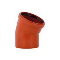 Колено для наружной канализации KG System d160/30° (51114)