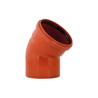 Колено для наружной канализации KG System d160/45° (51115)