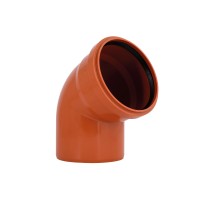 Колено для наружной канализации KG System d160/67° (51116)
