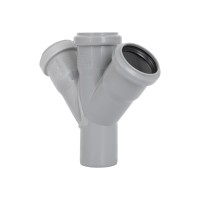 Крестовина для внутренней канализации HT-System+ d50/50/50/50/45° (51182)