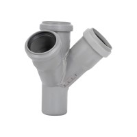 Крестовина двухплоскостная для внутренней канализации HT-System+ d50/50/50/50/45° (51194)