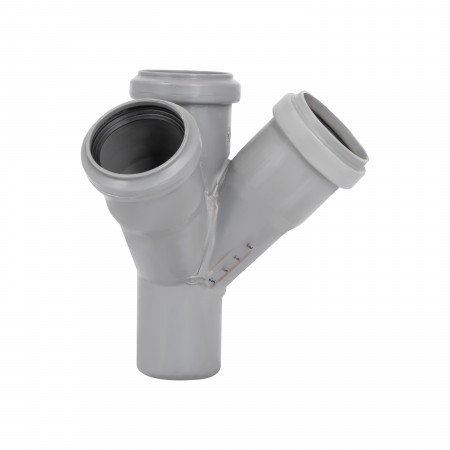 Крестовина двухплоскостная для внутренней канализации HT-System+ d50/50/50/50/45° (51194)