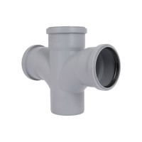 Крестовина для внутренней канализации HT-System+ d90/90/90/90/87° (51368)