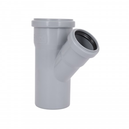 Тройник для внутренней канализации HT-System+ d75/50/75/45° (51429)