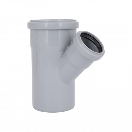 Тройник для внутренней канализации HT-System+ d90/90/50/45° (51434)