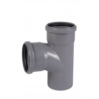 Тройник для внутренней канализации HT-System+ d90/90/90/87° (51437)