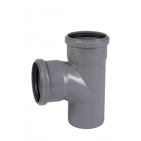 Тройник для внутренней канализации HT-System+ d90/90/90/87° (51437)