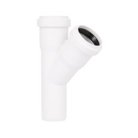 Тройник для внутренней канализации HT-System+ d32/32/32/45°/WHITE (51461)