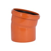 Колено для наружной канализации KG System d200/15° (51955)