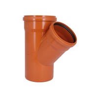 Тройник для наружной канализации KG System d200/160/200/45° (51979)