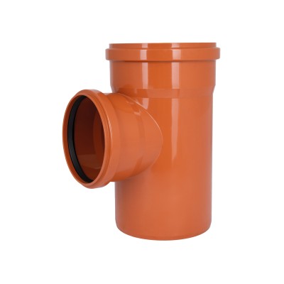 Тройник для наружной канализации KG System d200/160/200/87° (51980)