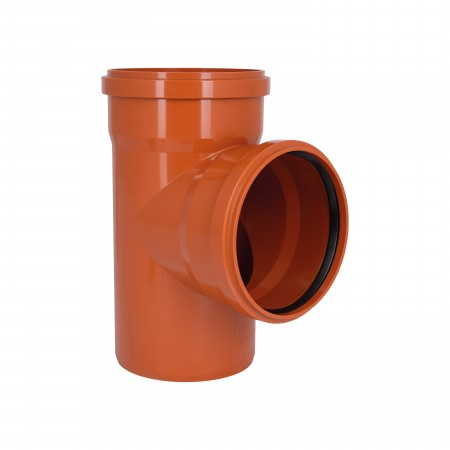 Тройник для наружной канализации KG System d200/200/200/87° (51982)